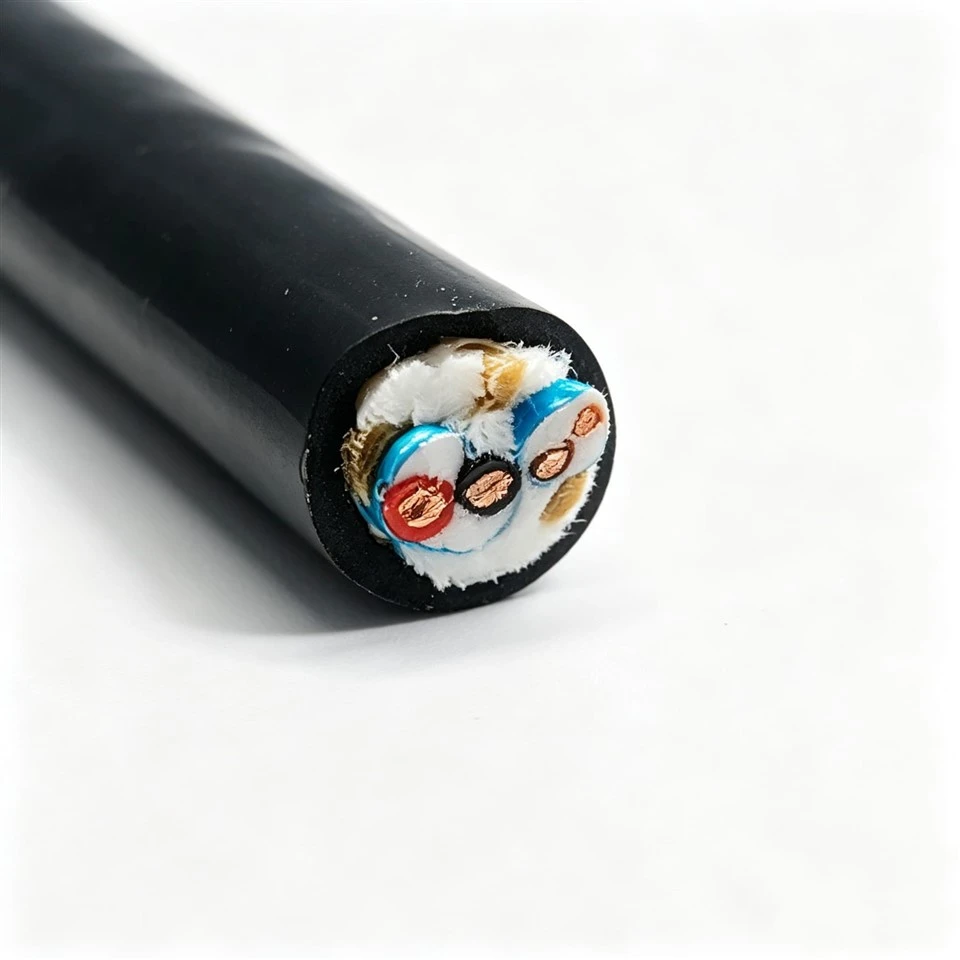 Customized 4-core TPU Waterproof Cable, Copper Conductor, PE Insulation, 500KG Tensile Tape Shielding For ROV Underwater Robots high quality