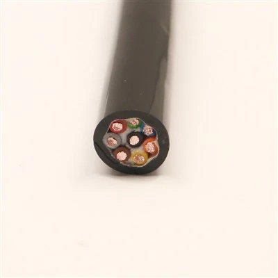 Subsea 8-Canductor Bare Copper Power Cable 1.5mm Stranded Cores PP TPU Jacket 300V/500V ROVs Underwater